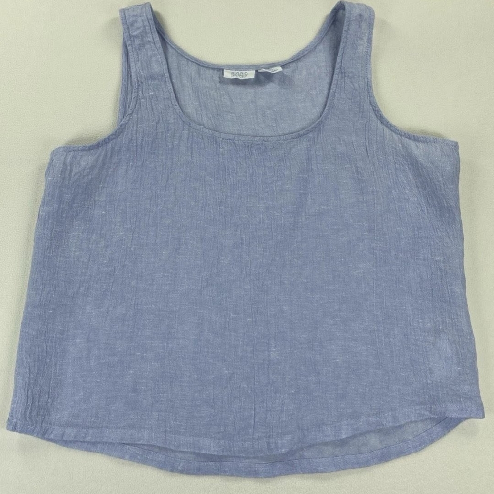 Blue Sleeveless Top